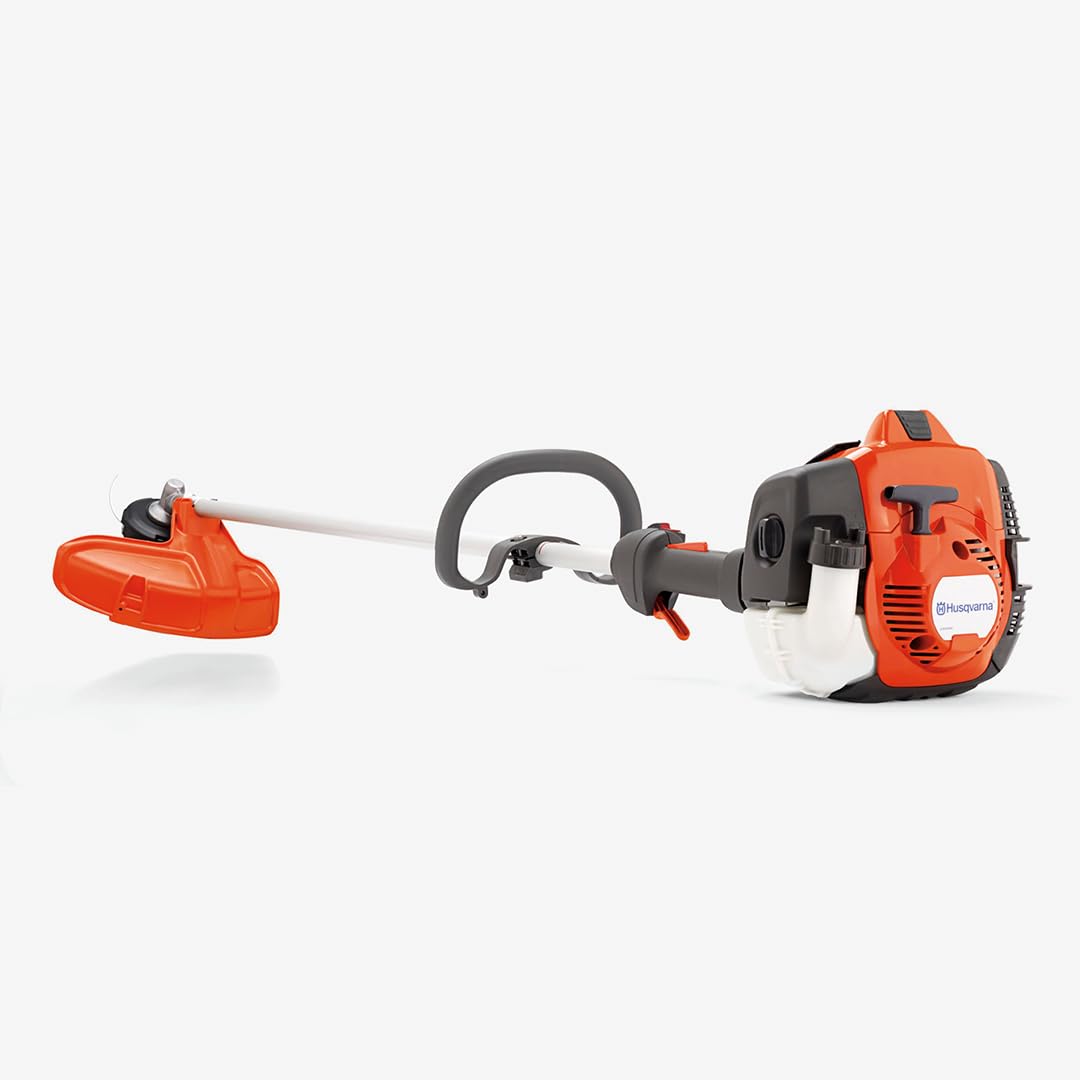 Husqvarna 525L front profile showing durable build and wide cutting swath benefit