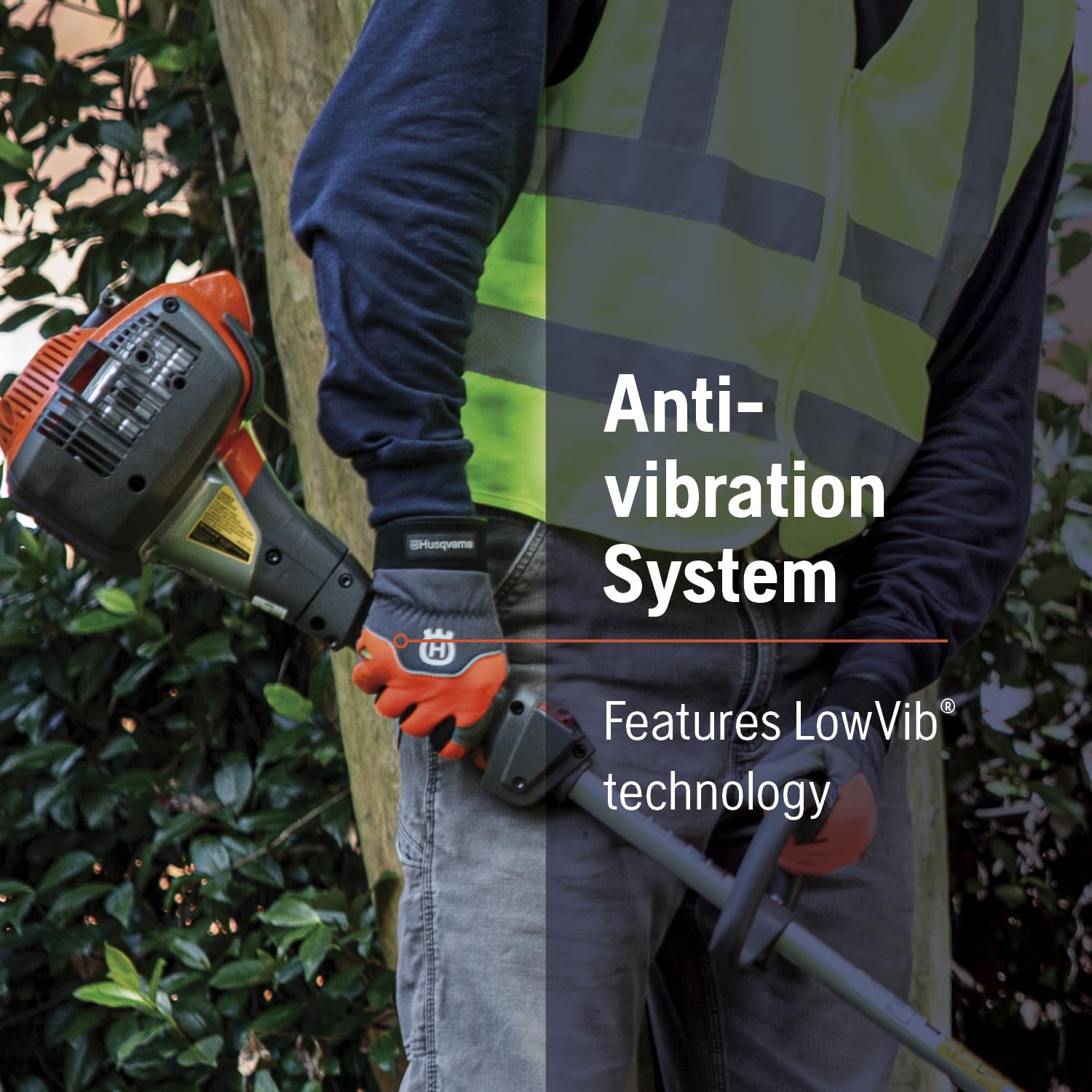 Husqvarna 525L in-use trimming a lawn edge to show professional finish