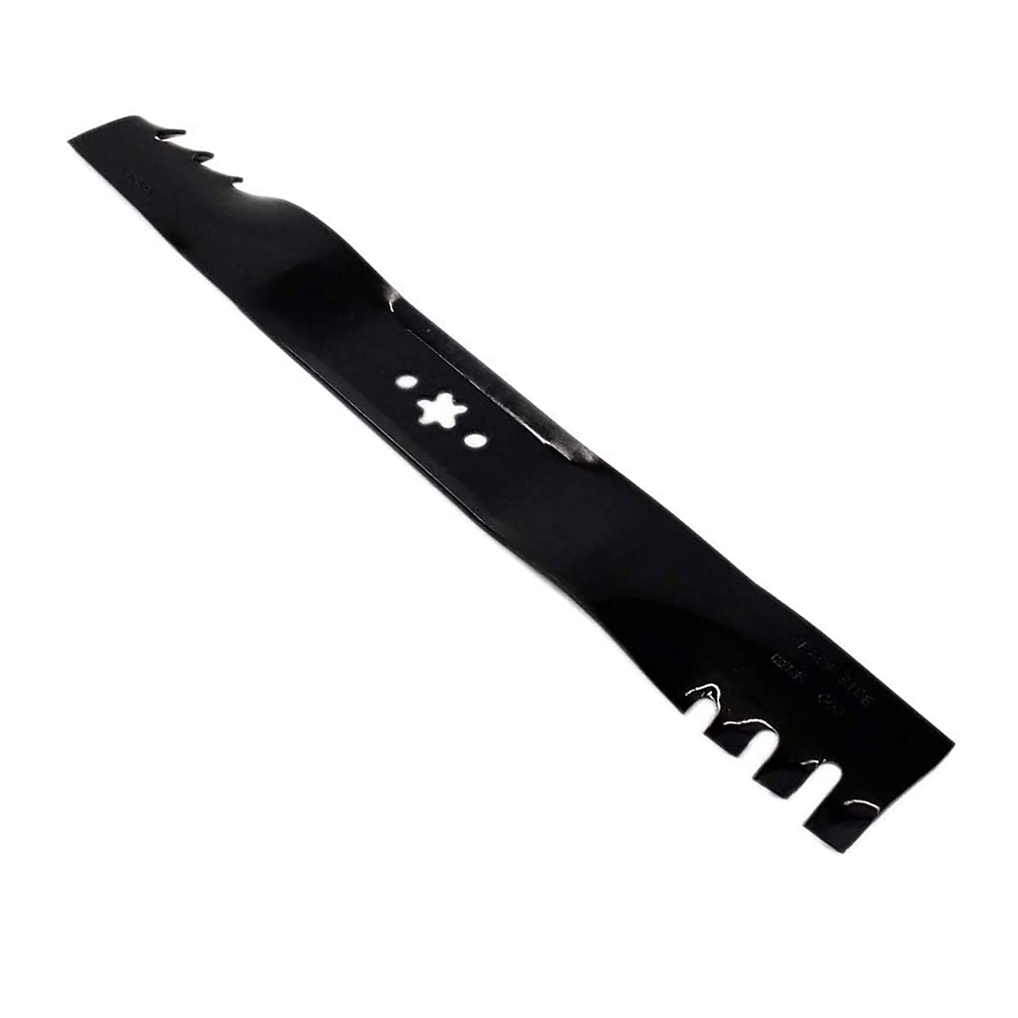 Husqvarna blade front view showing mounting hole and full length for precise fit