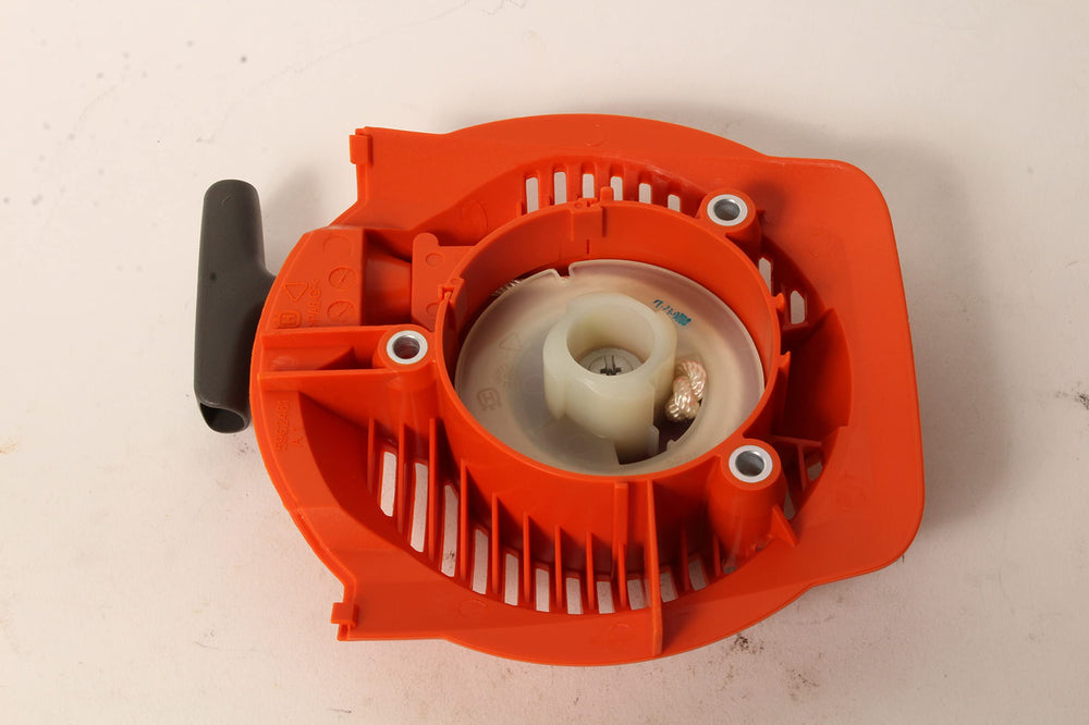 Husqvarna starter installed on a 525LS demonstrating correct fit and restoration