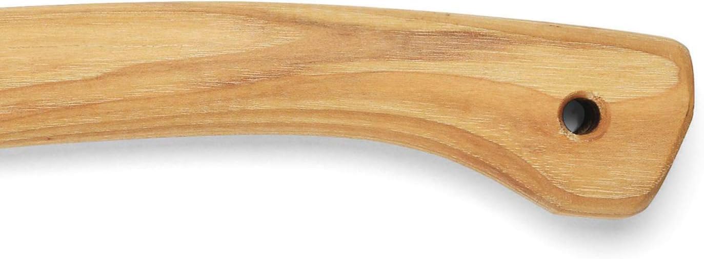 Husqvarna axe blade with leather edge cover protecting the hand-forged steel