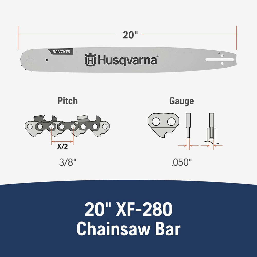 Husqvarna detail of mounting holes and oil port for easy correct installation