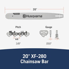 Husqvarna detail of mounting holes and oil port for easy correct installation