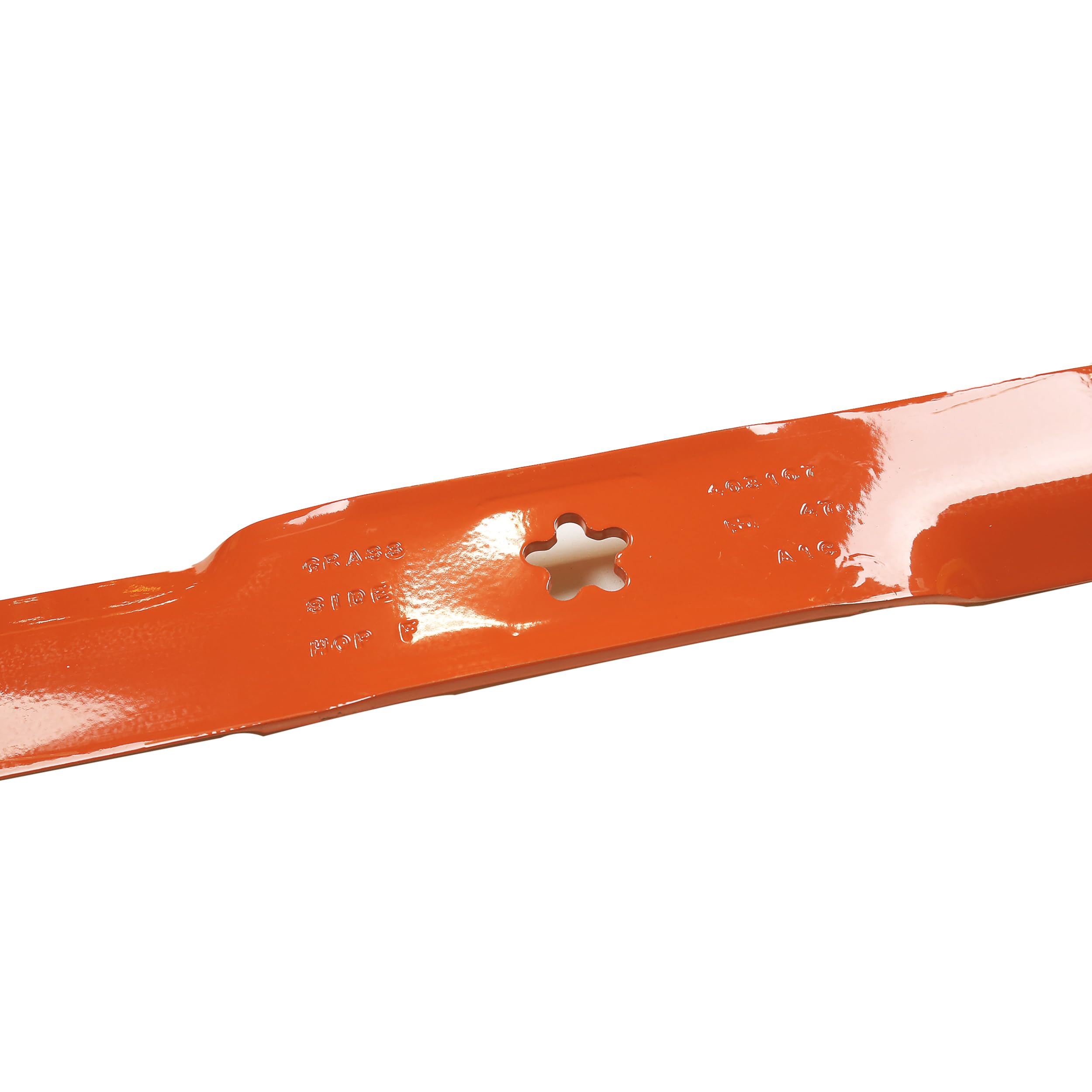 husqvarna close-up on blade edge detail highlighting hardened-steel durability