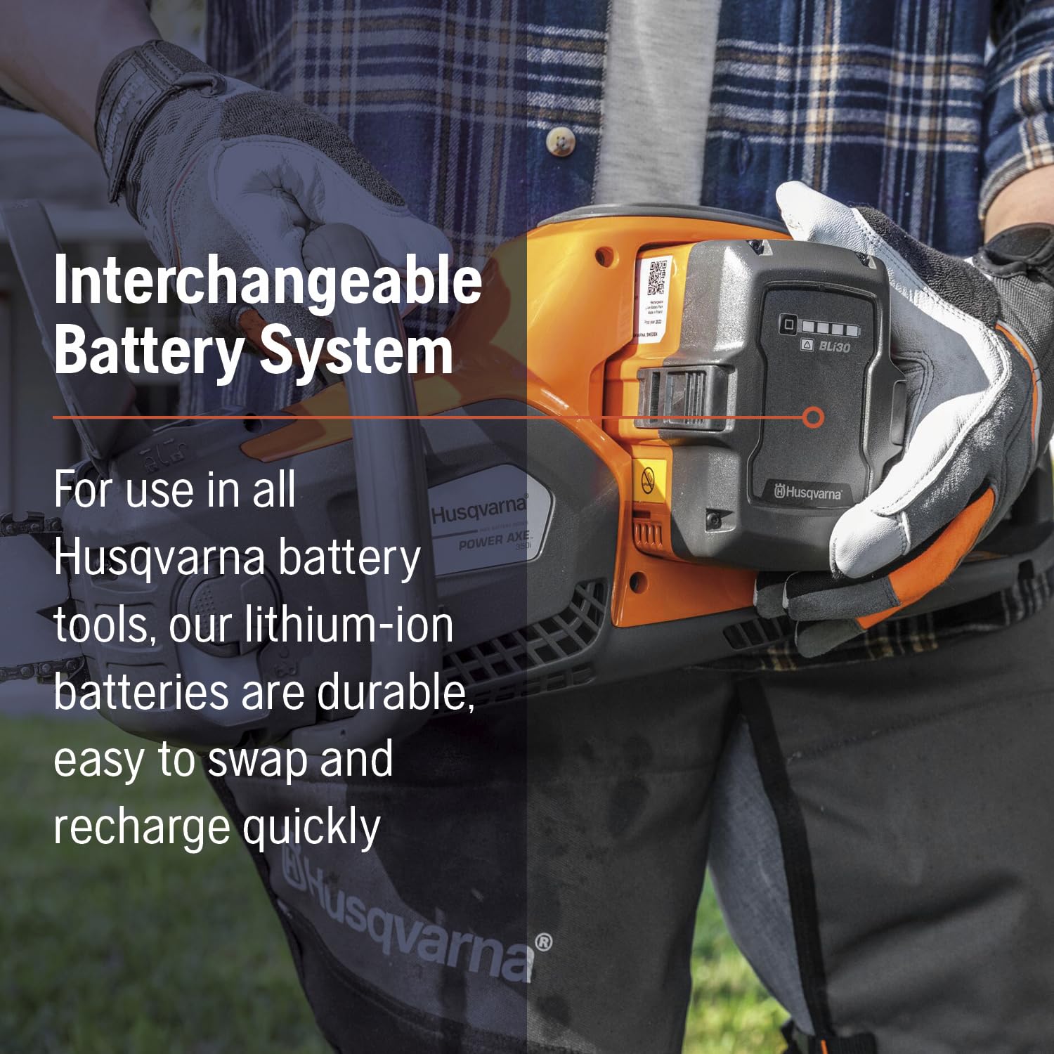 Husqvarna Boost Mode button shown for short power increase when needed