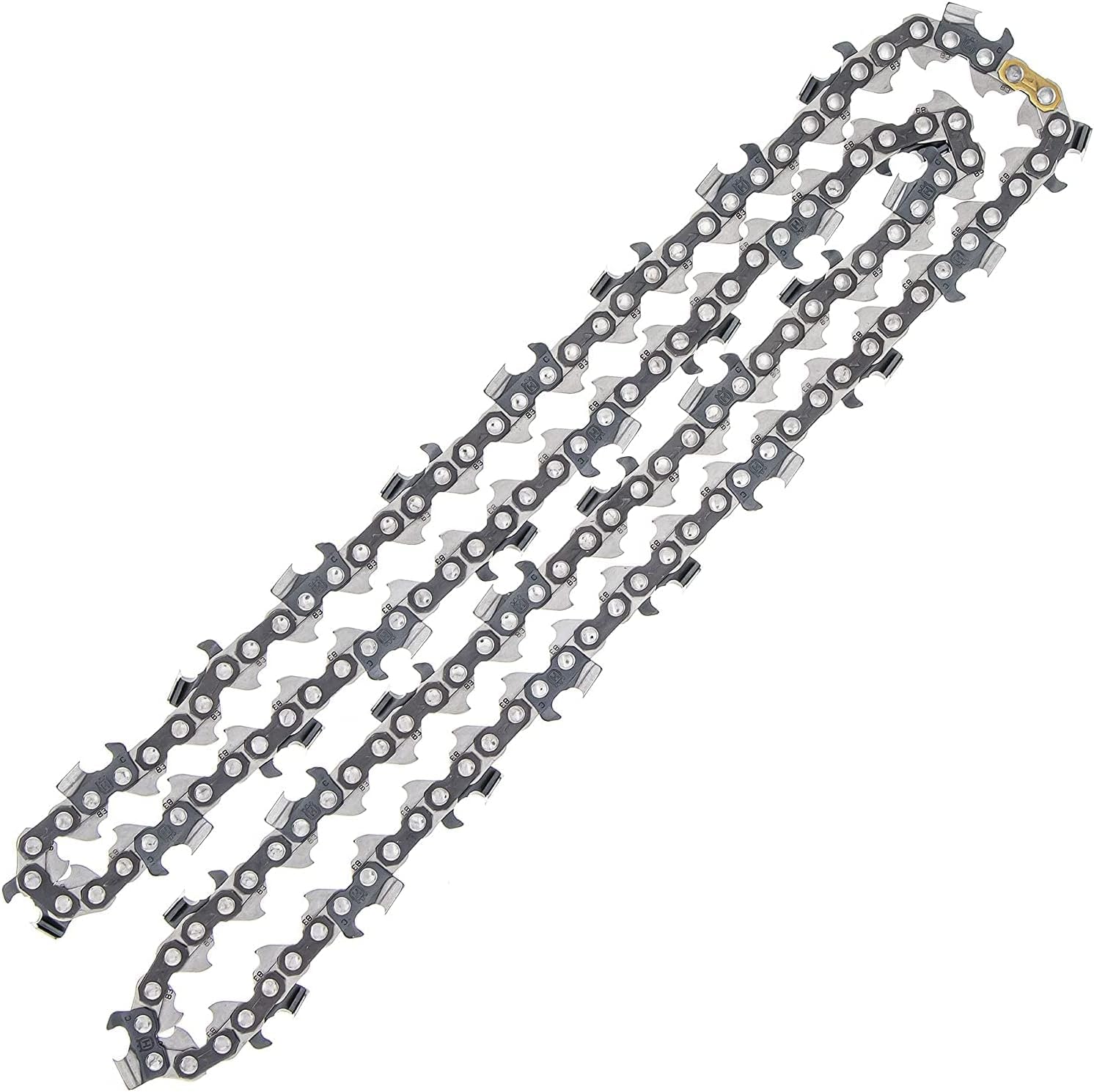 Husqvarna three chains stacked to show pack quantity and immediate spare advantage