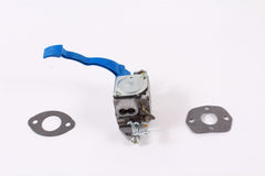 Husqvarna close-up of carburetor diaphragm and adjustments for reliable tuning