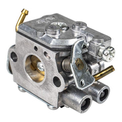 Husqvarna carburetor close-up of gasket and linkages improving seal and reliability