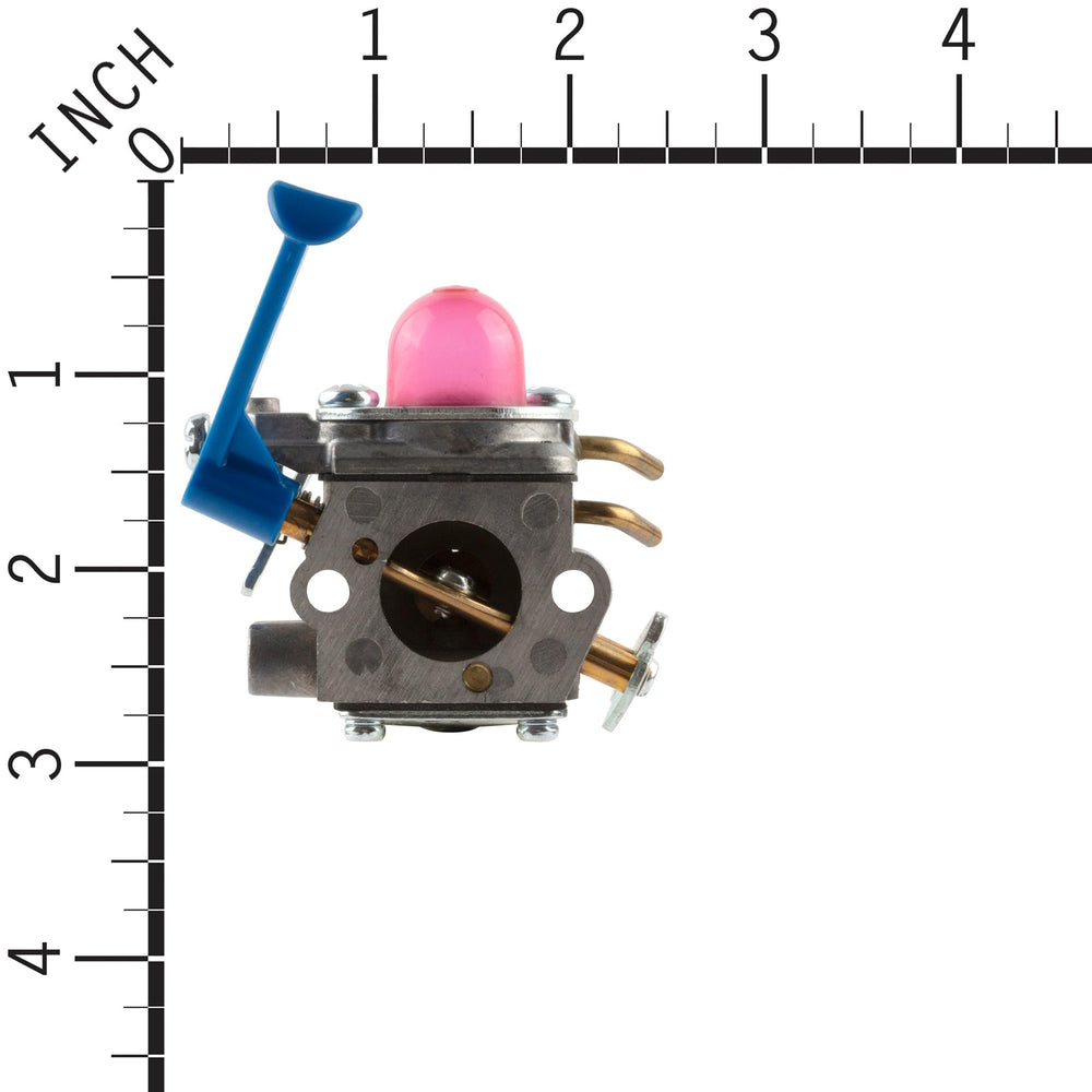 Husqvarna carburetor with gasket and internals displayed for correct replacement