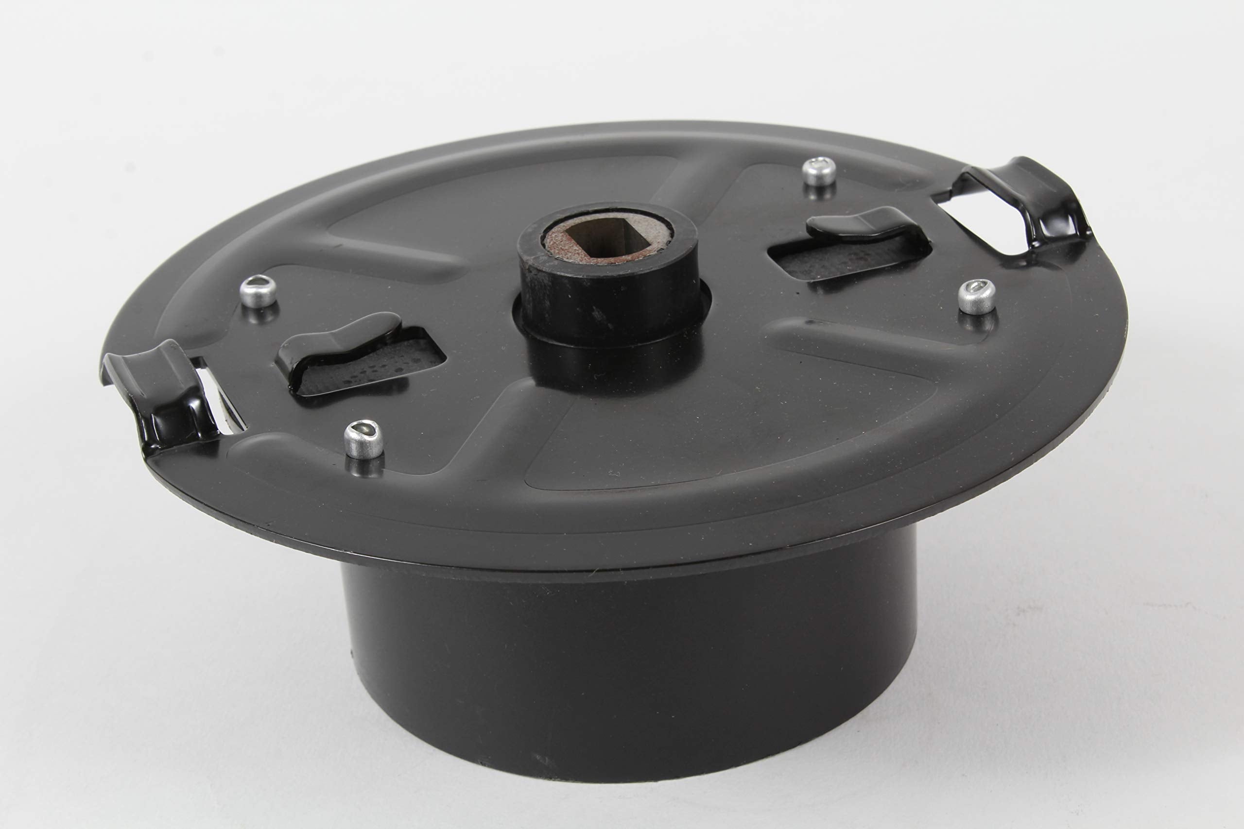 Husqvarna carrier plate installed in trimmer housing demonstrating restored performance