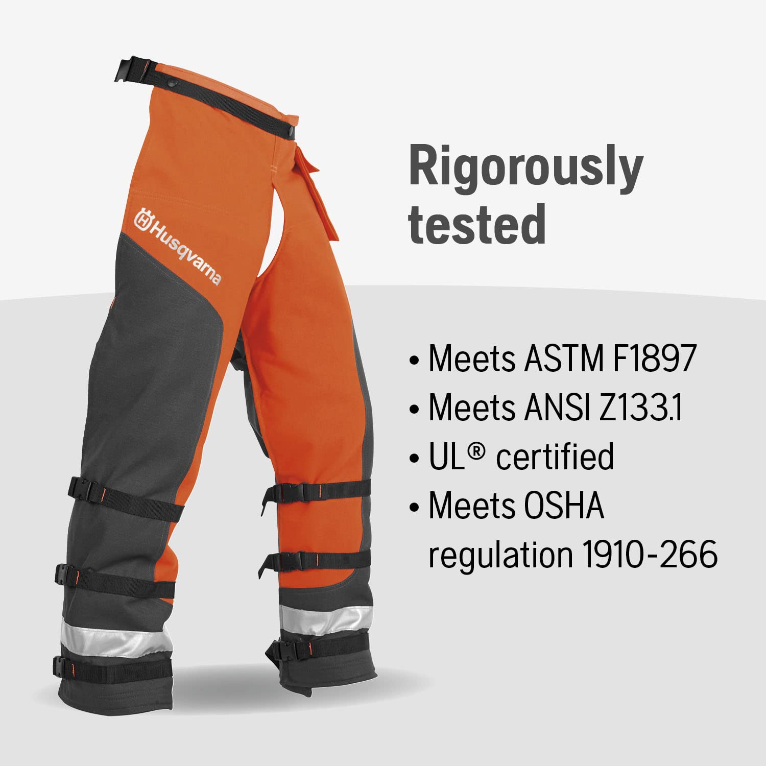 Husqvarna close-up of 1000D polyester texture showing durable construction