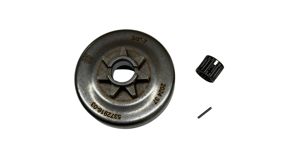 Husqvarna clutch drum front view showing fit and durable finish for reliable power transfer