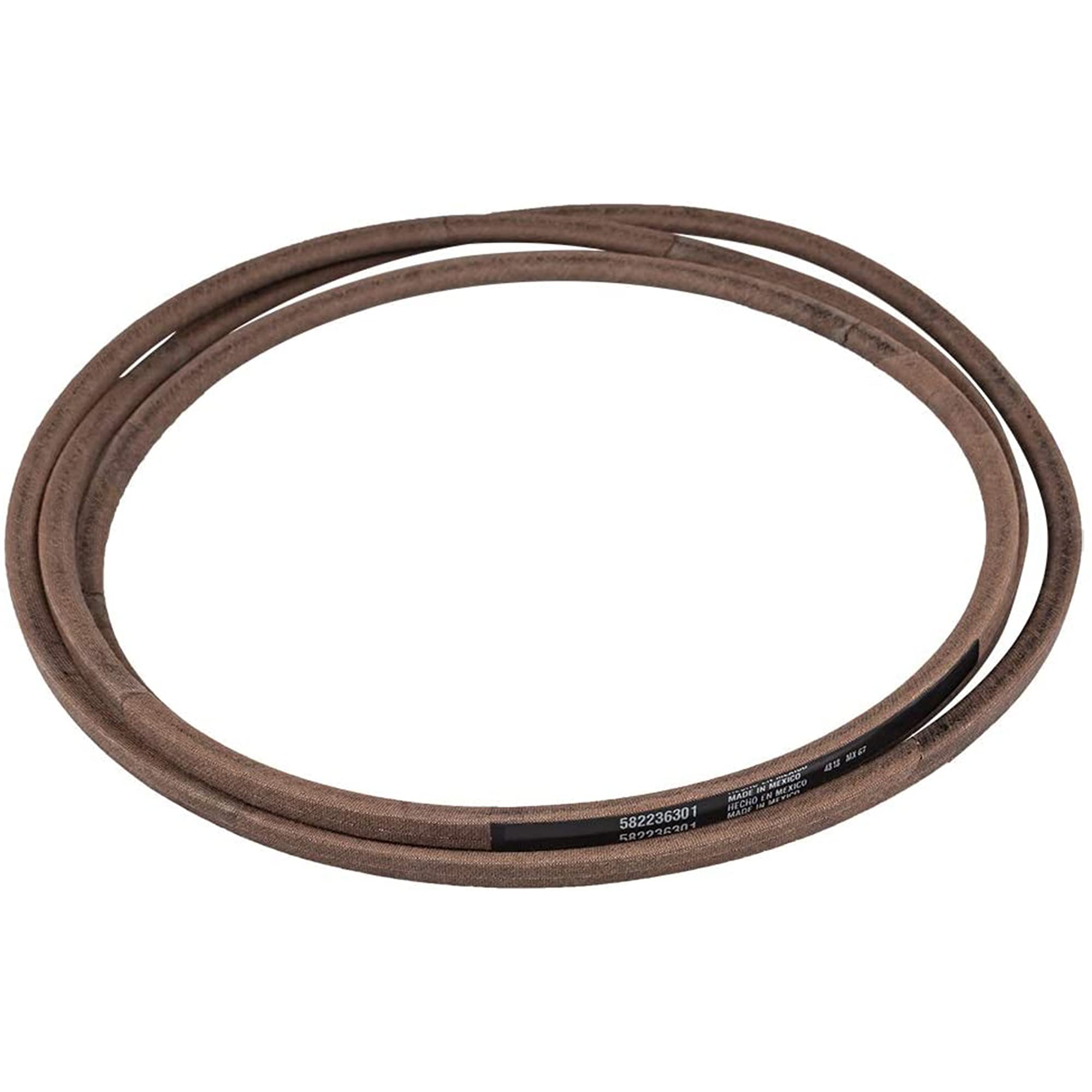 Husqvarna belt close-up of grooves and teeth for reliable grip and longer wear