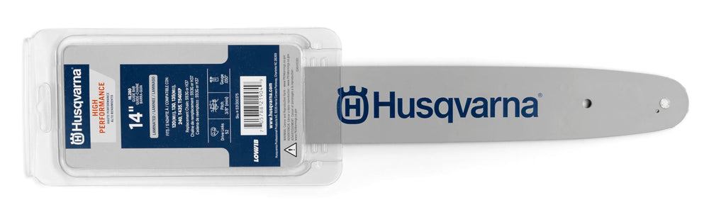 Husqvarna HL280 front view showing bar length and laminated finish for durability
