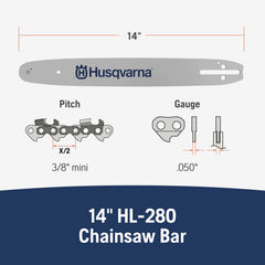 Husqvarna HL280 installed on chainsaw demonstrating improved cutting control
