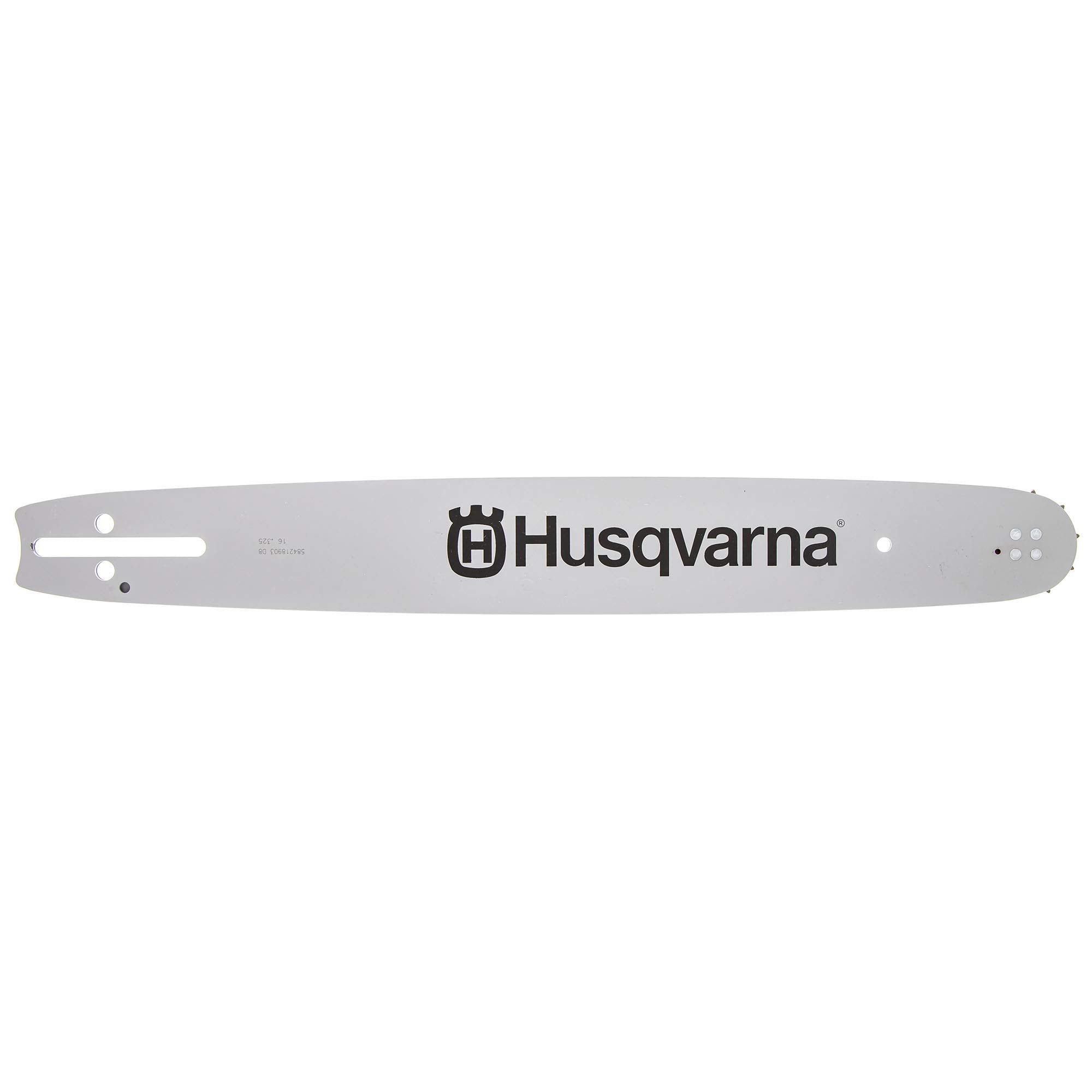 Husqvarna HLN250 front view showing bar and label for easy identification and fit