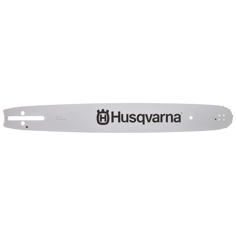 Husqvarna HLN250 front view showing bar and label for easy identification and fit