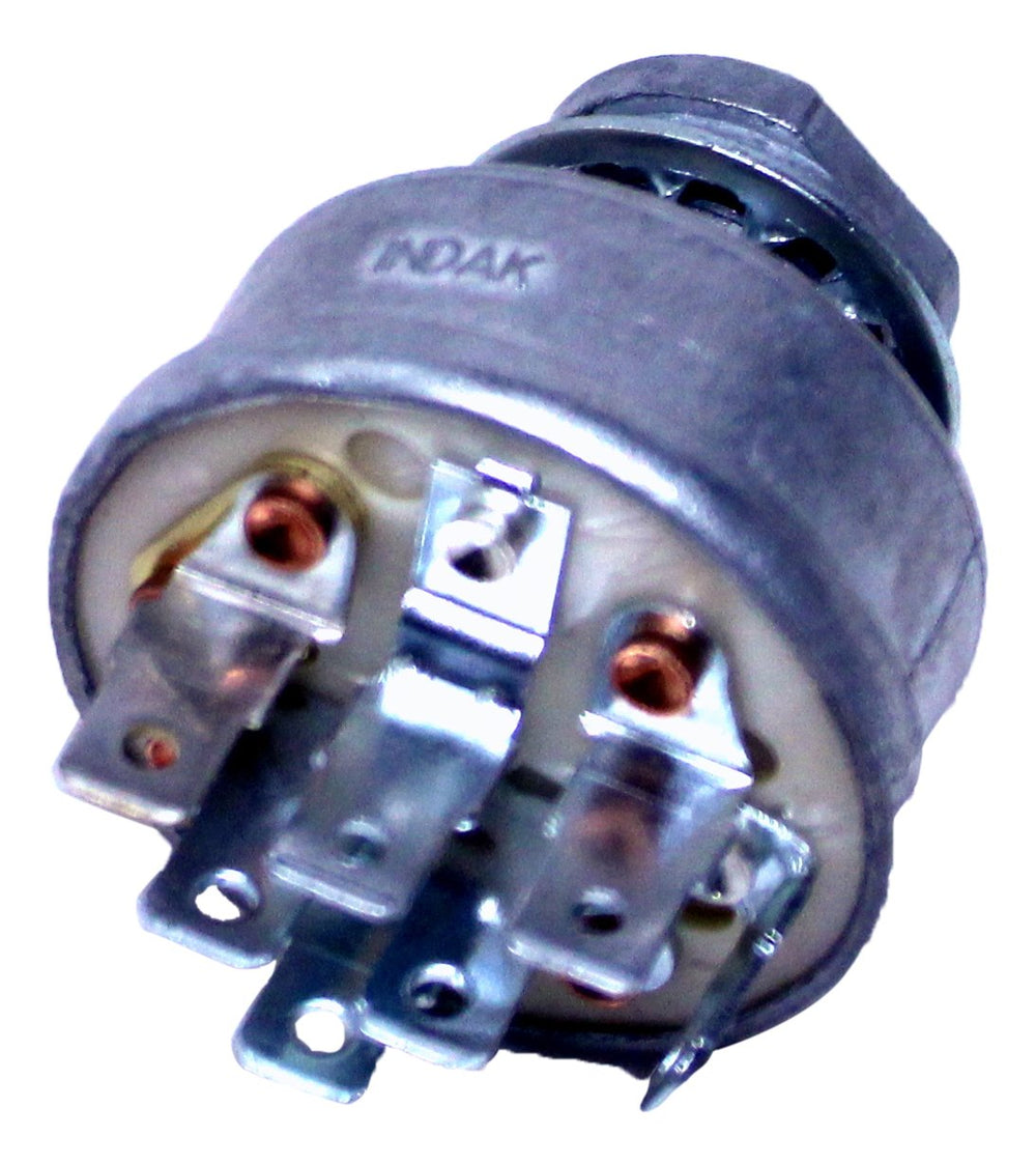 Husqvarna ignition switch front view showing clear connector and easy replacement benefit