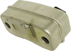 Husqvarna muffler front view showing OEM fit and durable construction