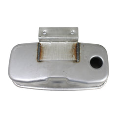 Husqvarna muffler weld closeup highlighting durable materials and finish
