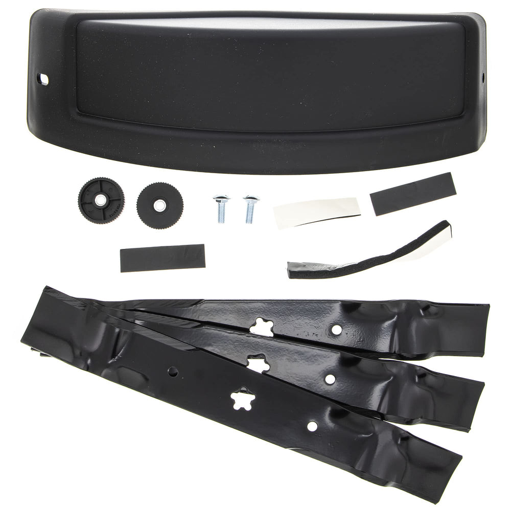 Husqvarna mulch kit front packaging showing included components and benefits