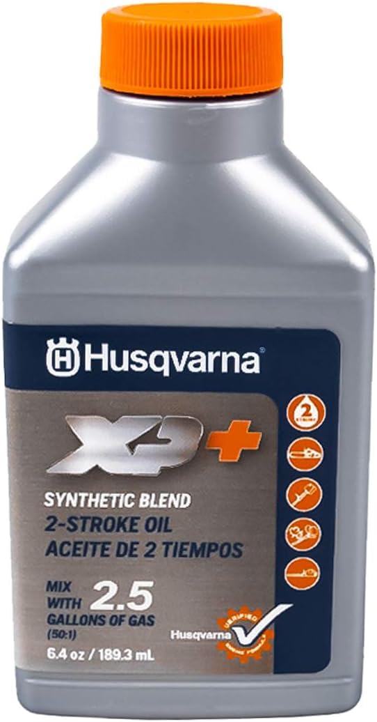 Husqvarna bottle nozzle close-up for precise pouring and clean mixing