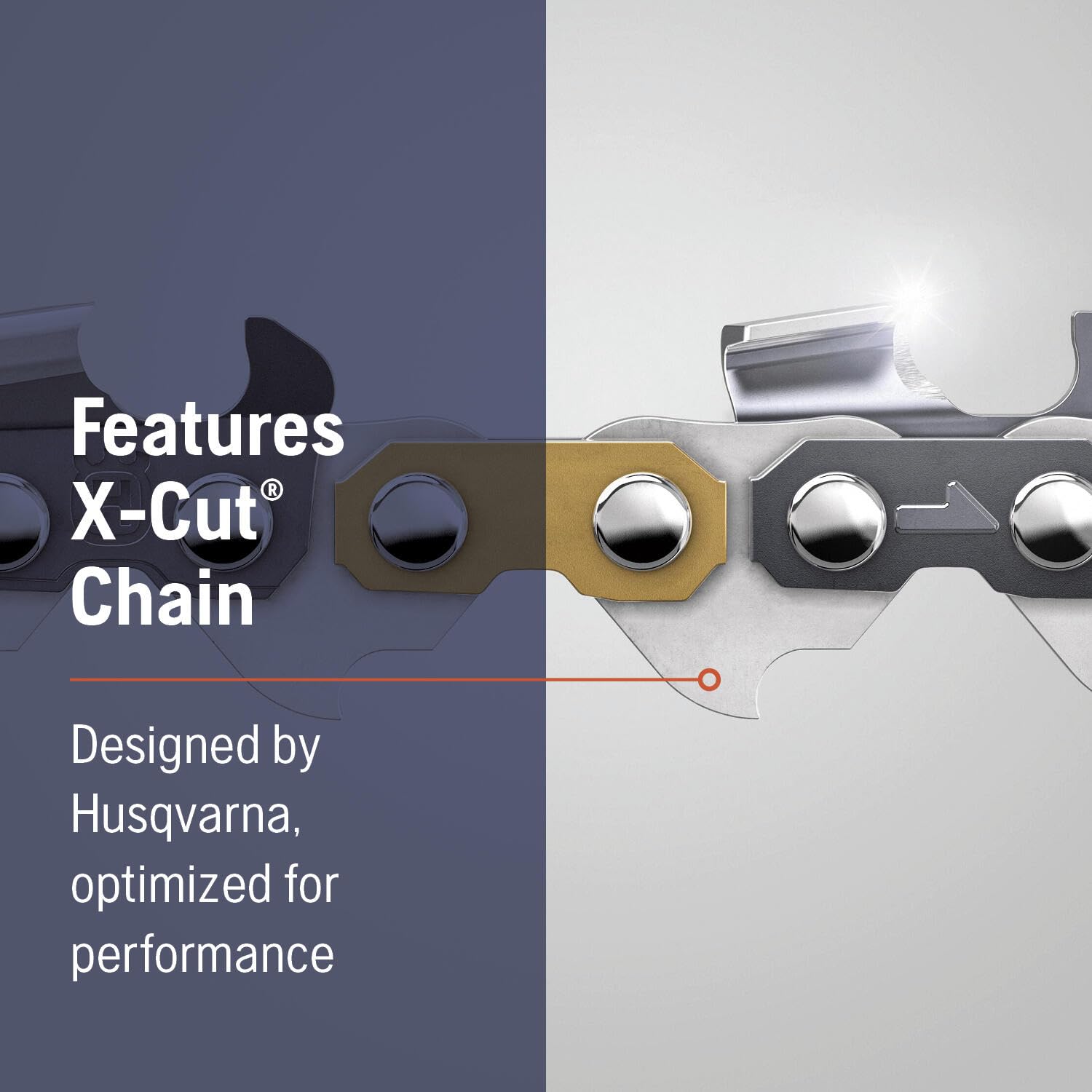 Husqvarna pole saw in use pruning high branches safely from ground