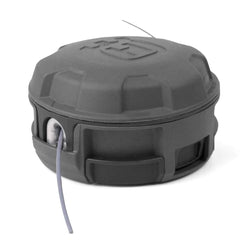 Husqvarna RapidReplace close-up of loading port illustrating align-load-twist convenience