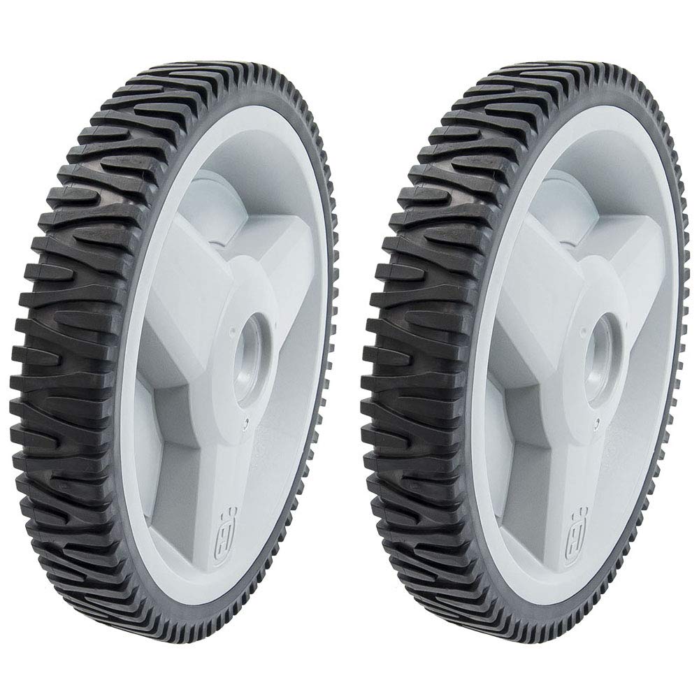 Husqvarna rear wheel 12 inch front view showing OEM fit and durable finish