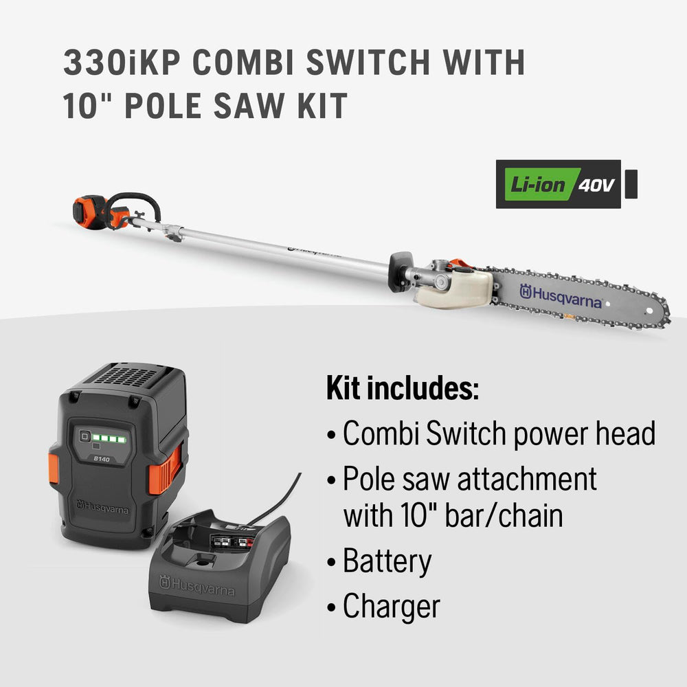 Husqvarna scale comparison with user to illustrate maximum reach