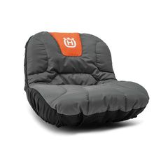Husqvarna seat cover front view shows durable water-resistant protection and comfort