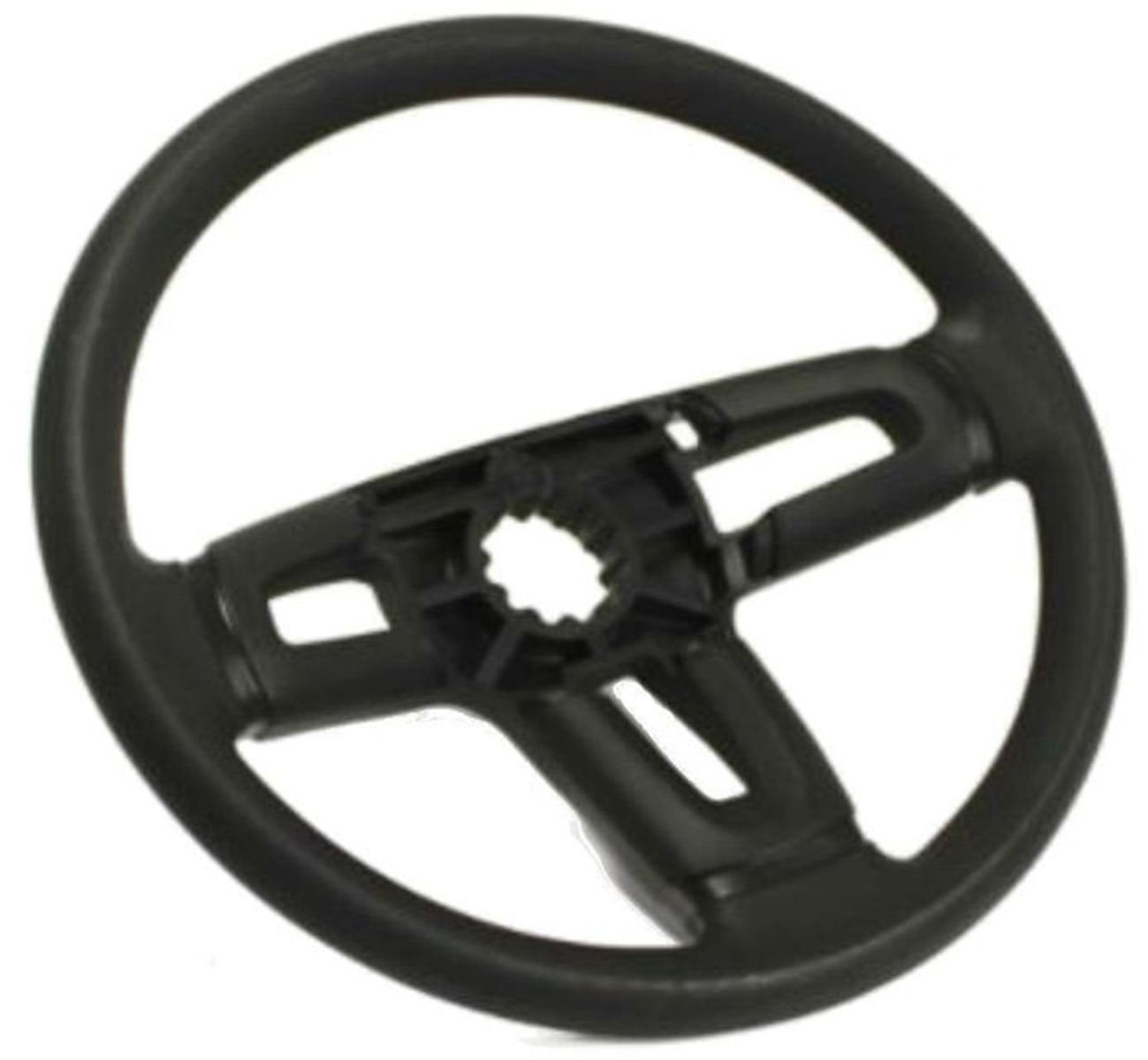 Husqvarna steering wheel front view showing grip and OEM finish for reliable control