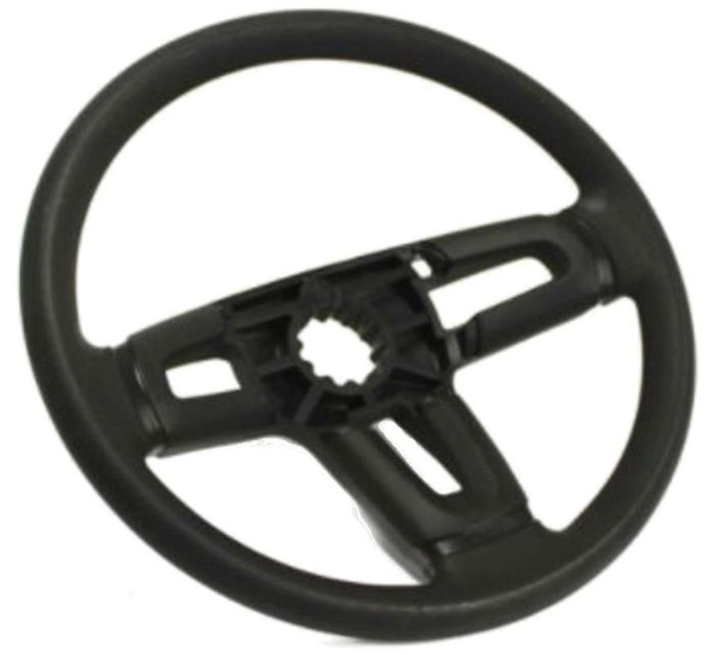 Husqvarna steering wheel front view showing grip and OEM finish for reliable control
