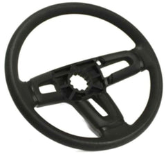 Husqvarna steering wheel front view showing grip and OEM finish for reliable control