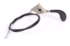 Husqvarna throttle cable close-up of end fitting demonstrating correct fitment