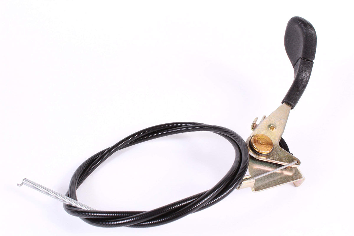 Husqvarna throttle control front view showing cable assembly and reliable replacement
