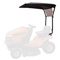 Husqvarna tractor sun shade front view showing full coverage and improved operator comfort