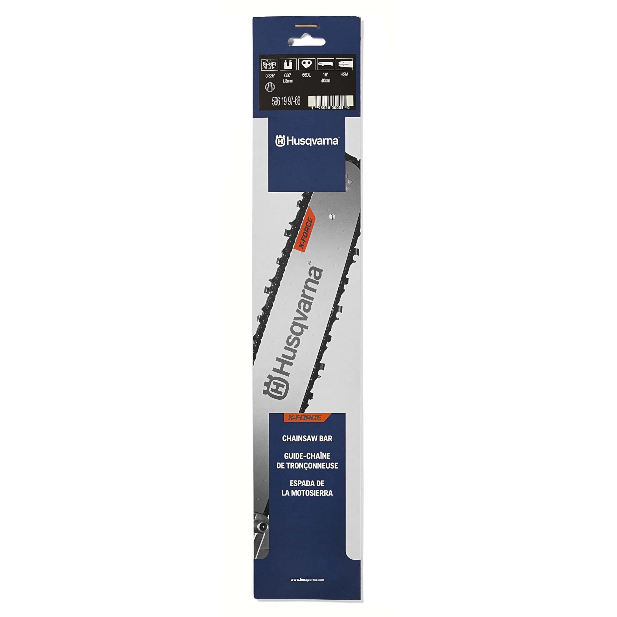 Husqvarna X-Force 16 inch front view showing fit and finish for accurate replacement