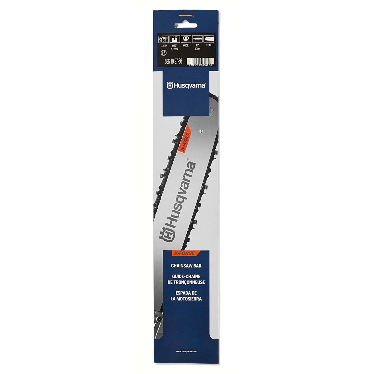 Husqvarna X-Force 16 inch front view showing fit and finish for accurate replacement