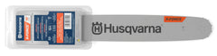 Husqvarna close-up of bar rail detail demonstrating hardened wear resistance