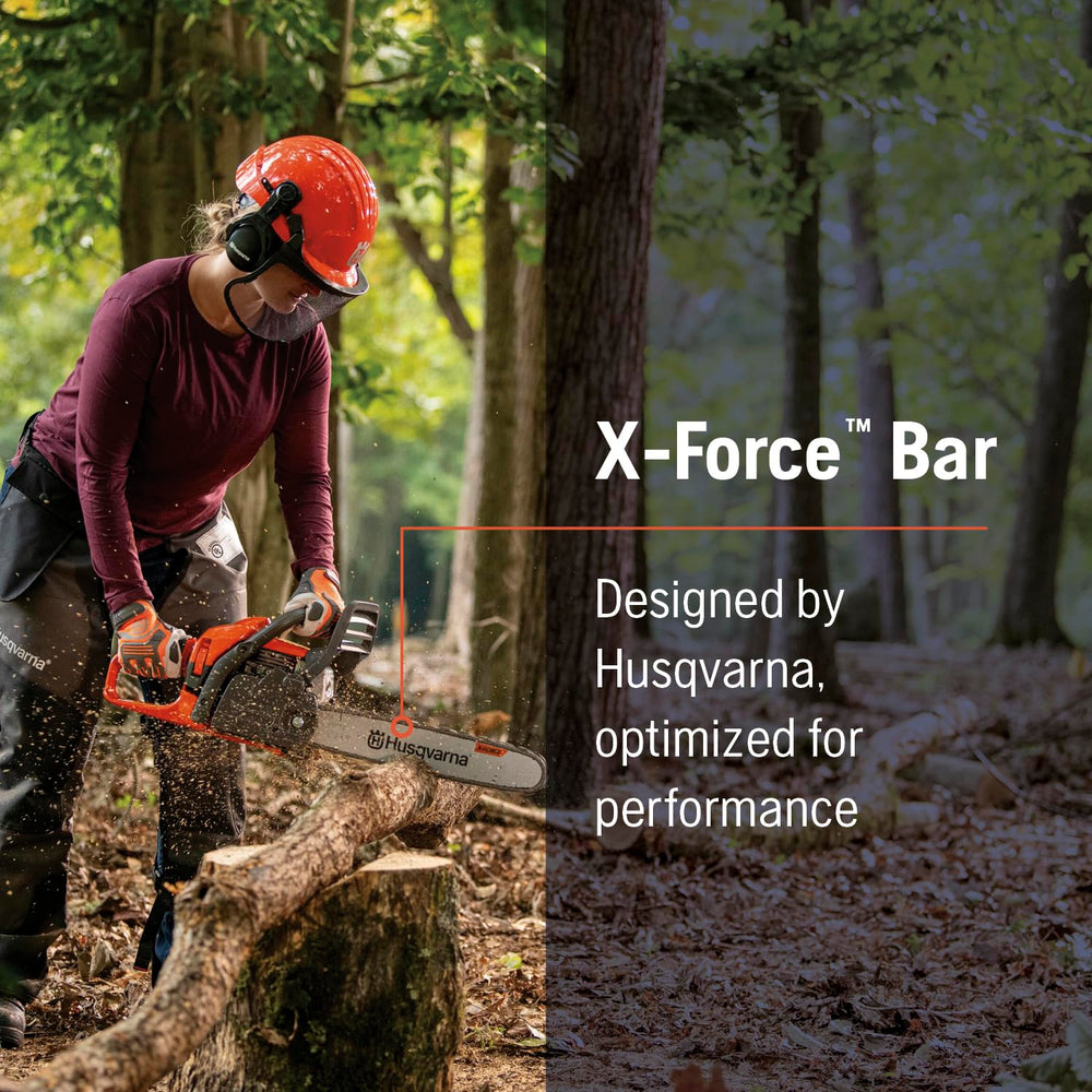 Husqvarna X-Force installed on saw demonstrating fit and smoother cutting
