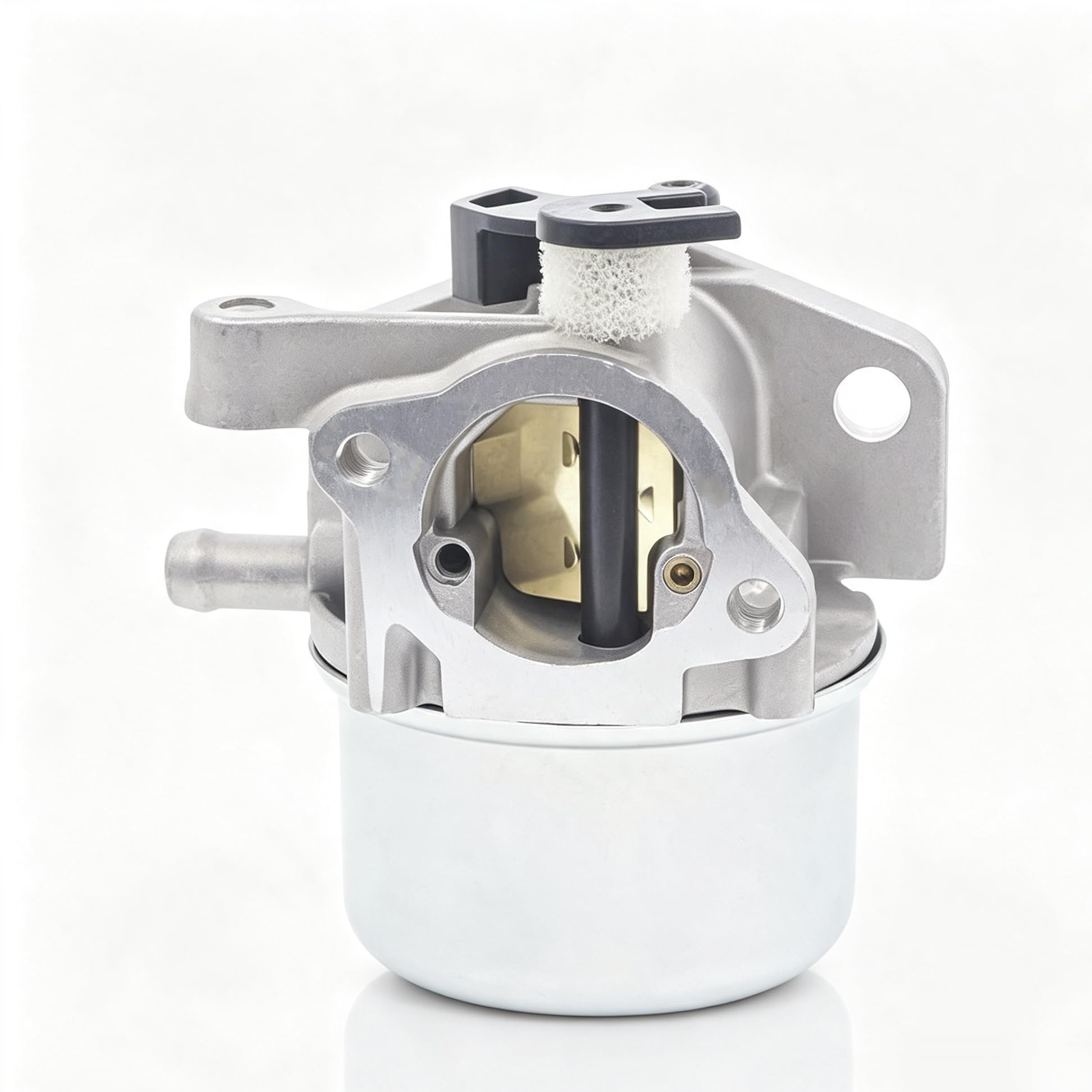 Hutdkte carburetor throttle bore close-up showing precision ports for improved fuel metering