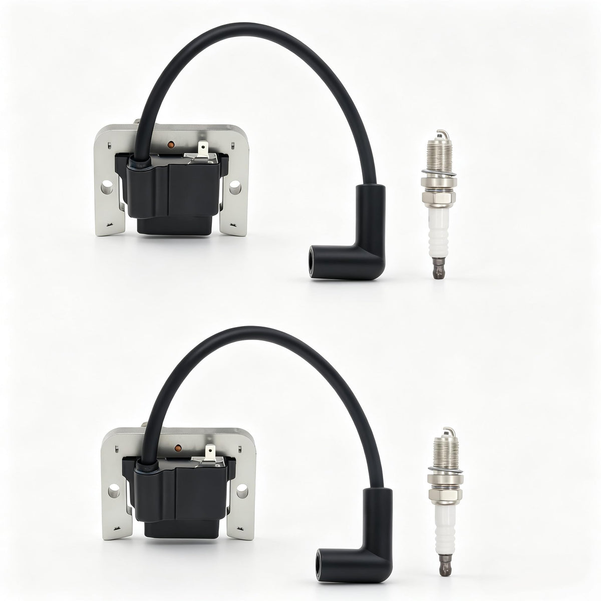 Hutdkte front view of ignition coil two-pack showing ready-to-install convenience