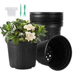 Huvai front view of 24 pack 3 gallon pots showing compact stack and label benefit