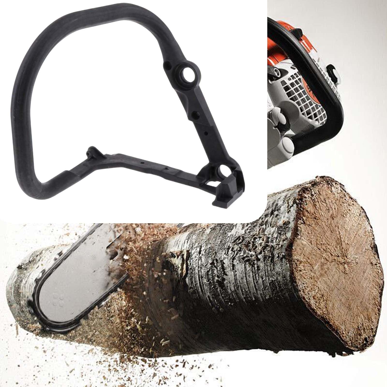 HUYUR handle installed on chainsaw showing restored handling and balance