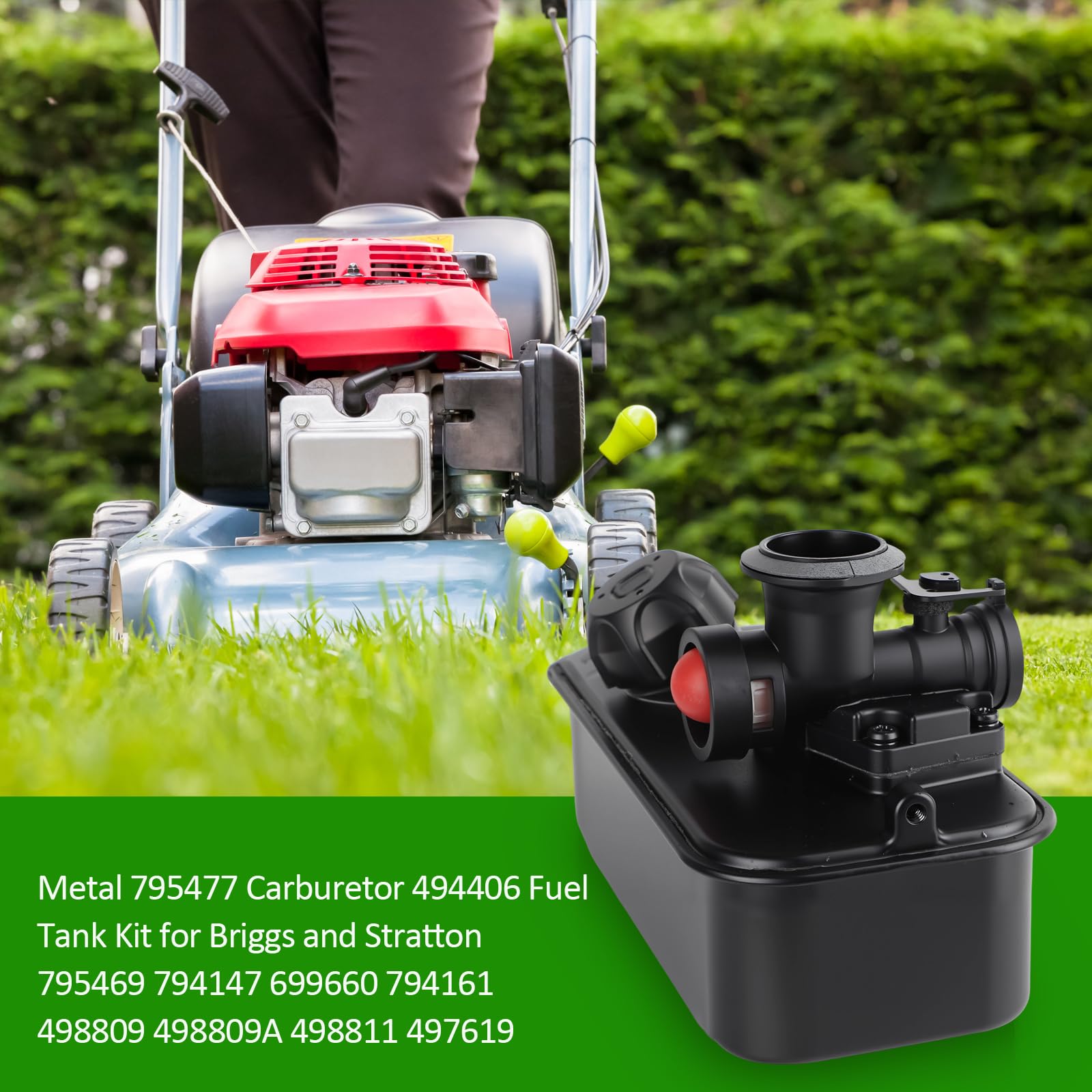 HUZTL detailed view of 494406 fuel tank showing durable material and leak prevention