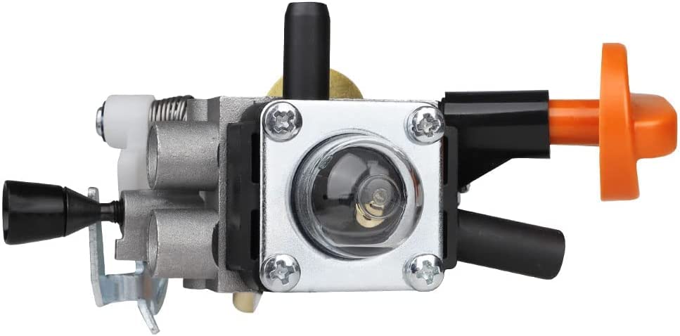 HUZTL installed on a STIHL trimmer in use for restored starting and performance