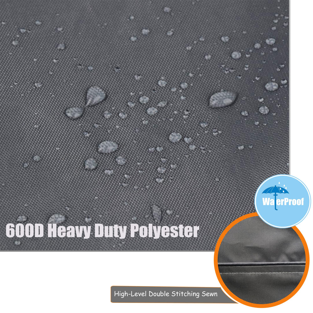 HWmatyCover side handle being used for quick installation and removal