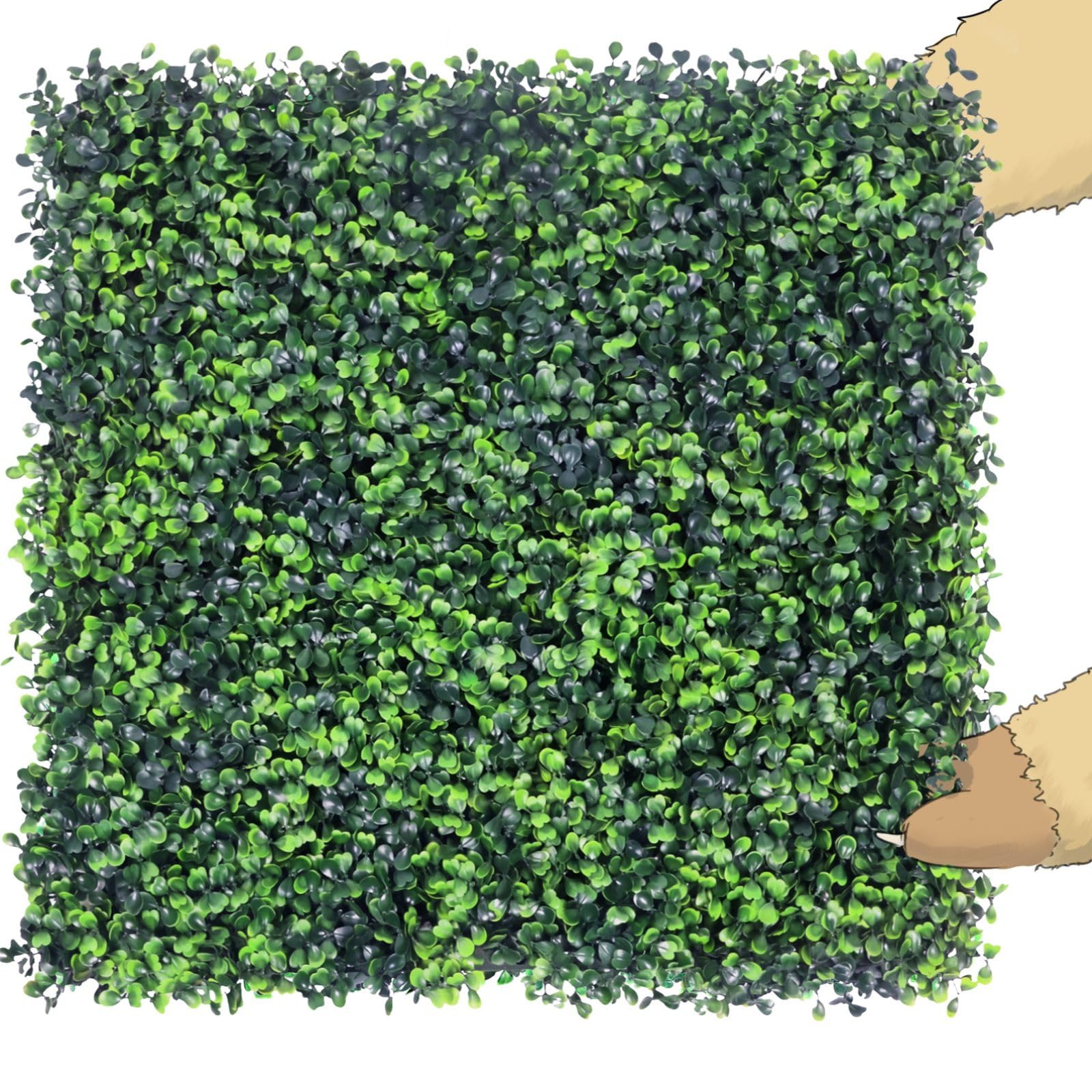 HWT front packaging showing 12 boxwood panels and included extras for easy setup