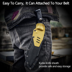HX OUTDOORS Kydex sheath with belt attachment for secure hands-free carry